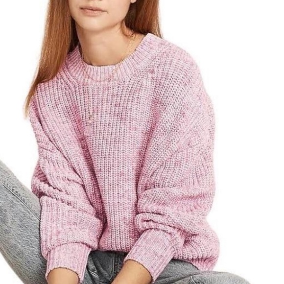 J. Crew Sweaters - J. Crew Pink Marled cotton-blend crewneck sweater